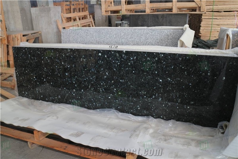 Emerald Pearl Granite Countertop Prefab Kitchen Top