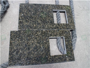Verde Ubatuba Granite Prefab Countertops