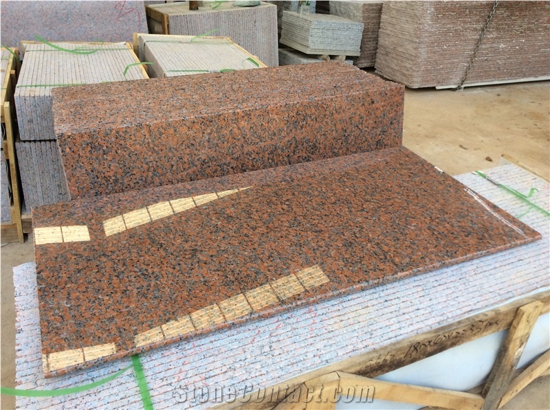 Chinese Granite G562 Maple Red Slabs Tiles