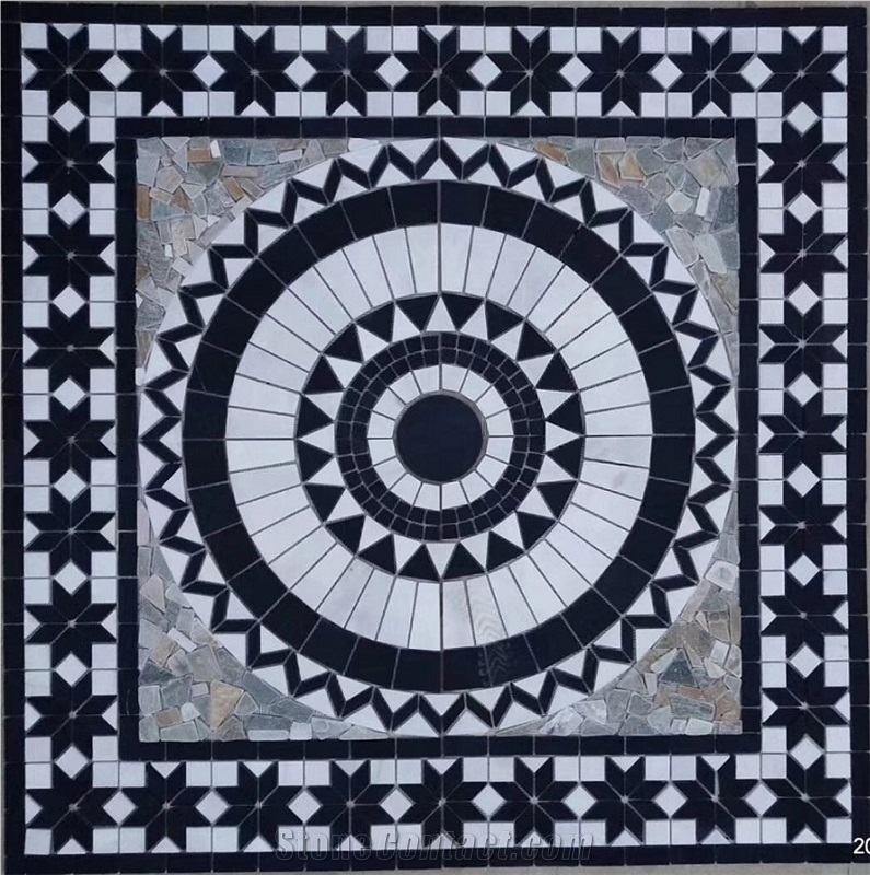 Stone Mosaic Mesh Medallions
