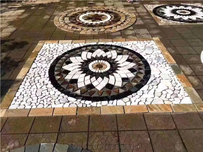 Stone Mosaic Mesh Medallions