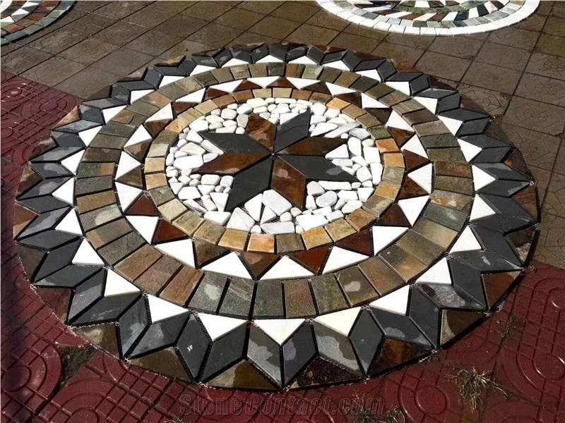 Stone Mosaic Mesh Medallions