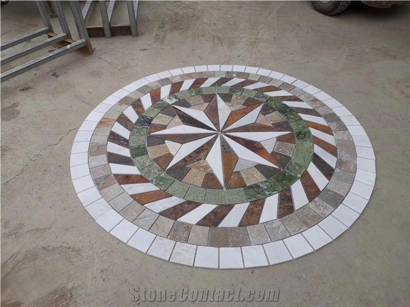 Stone Mosaic Mesh Medallions