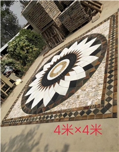 Stone Mosaic Mesh Medallions