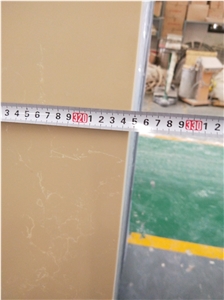 Shaana Beige Color Quartz Stone Slabs