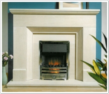 Monsaraz Fireplace, Beige Limestone Fireplace