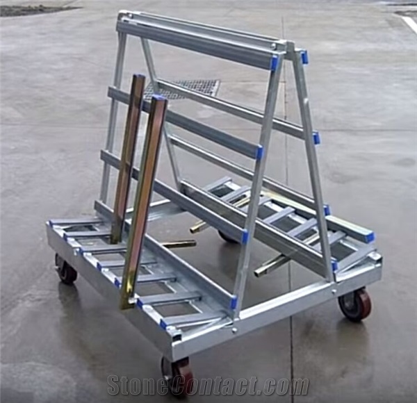 Big Slab Stone A Frame Display Stand Rack
