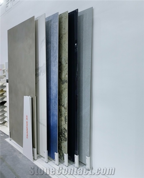 Big Slab Tile Simple Sliding Display Stand