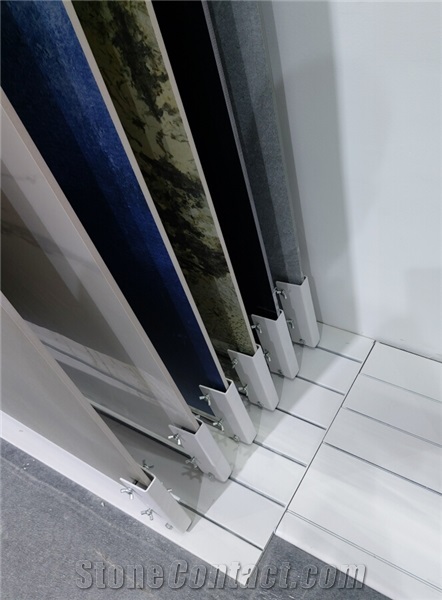 Big Slab Tile Simple Sliding Display Stand