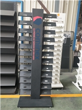 Popular  Hot Sale Metal Quartz Stone Tower Display Stand