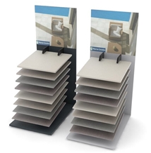 Wood Stone Tile Slot Display Stand