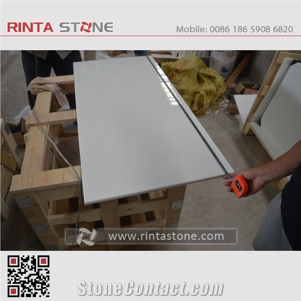 Nano White Glass Slabs Crystallized