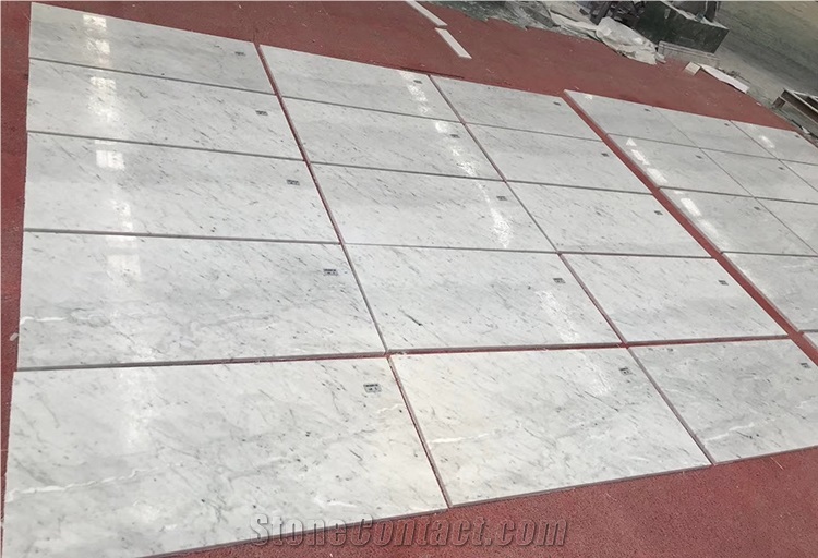 Carrara White Steps Stairs Staircase Marbles
