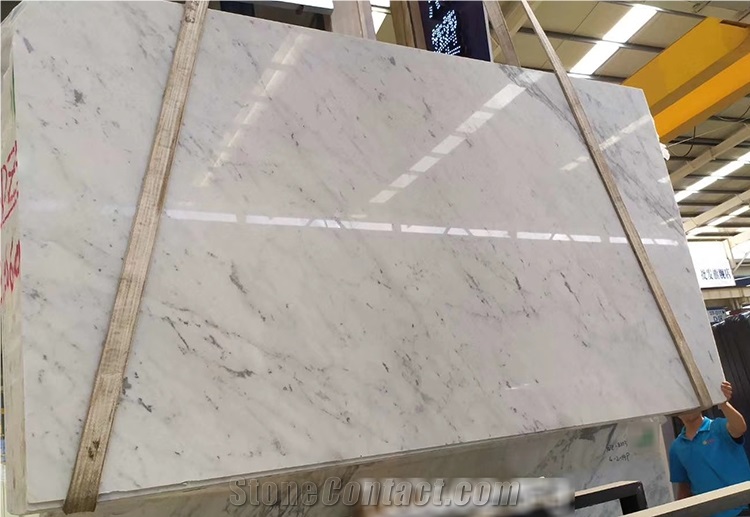 Carrara White Steps Stairs Staircase Marbles