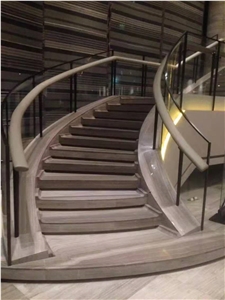 Coffee Wooden Brown Marble Stairs Risers