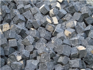 Grey Basalt Landscaping Stones,Cobblestone, Cube Stone for Drive Way, Walkway