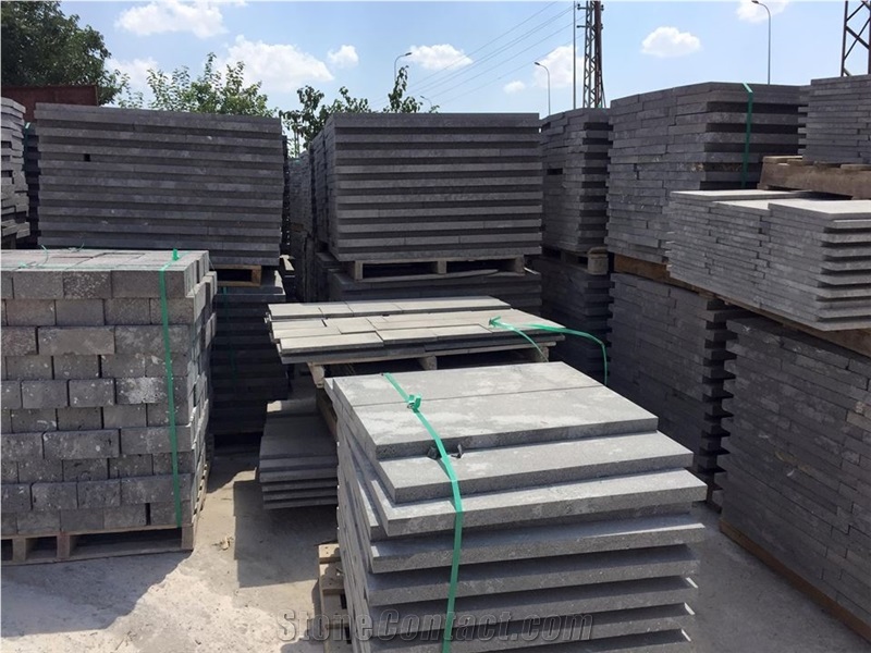 Grey Basalt Landscaping Stones,Cobblestone, Cube Stone for Drive Way, Walkway