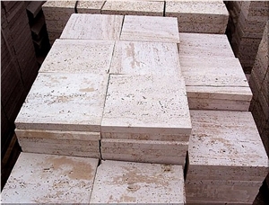 Light Travertine Blocks, Turkey Beige Travertine