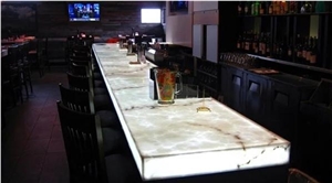 Afghanistan White Onyx Honed Coffee Table Tops