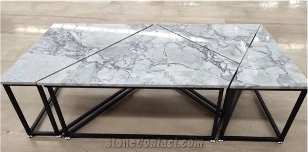 Brazil Super White Quartzite Polished Table Top