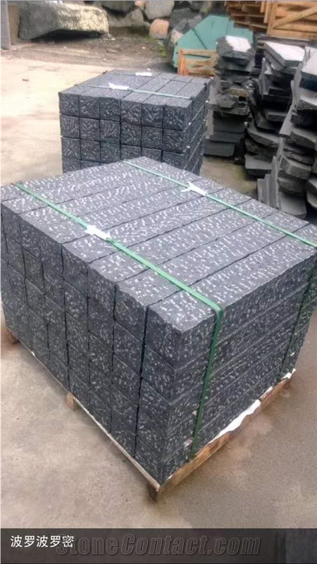 China Fuding Black Basalt G684 Split Curbstone
