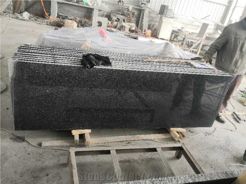 China G332 Beida Black Granite Slabs Polished