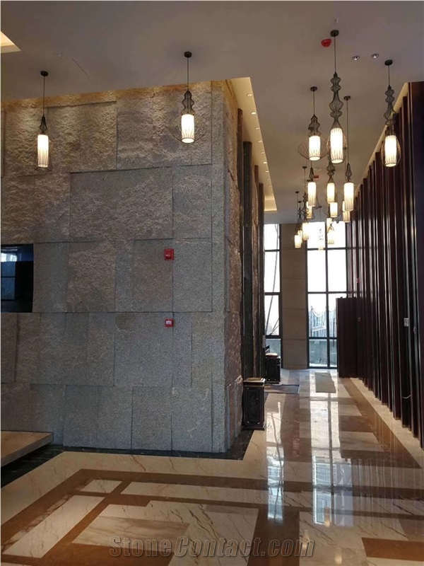 China Hainan Black Basalt Tiles Natural Wall Cladding