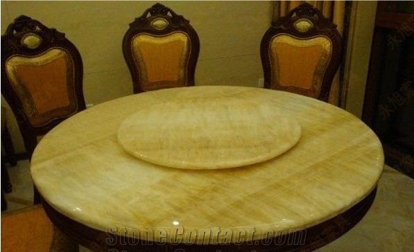China Honey Onyx Polished Restaurant Coffee Table Tops