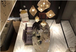 China Honey Onyx Polished Restaurant Coffee Table Tops