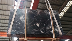 China Phantom Black Marble Slabs-Polished