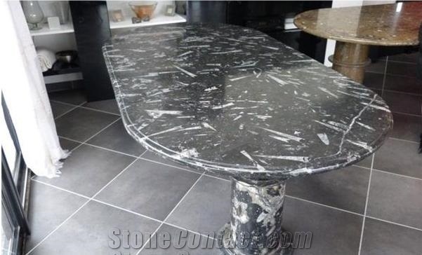 China Portoro Gold Marble Polished Coffee Table Tops