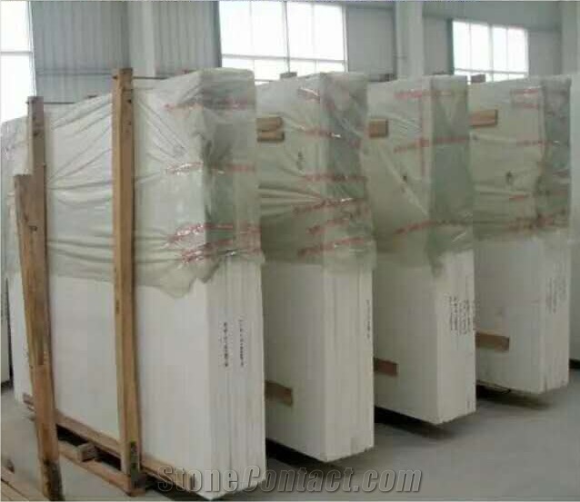 Crystal White Nano Stone Slabs Crystallized Polished