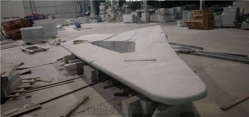 G603 Hubei Grey Granite Bush Hammered Tree Pool
