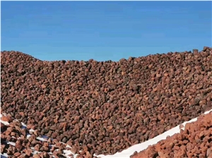 Hainan Red Basalt Lavastone Natural Rocks