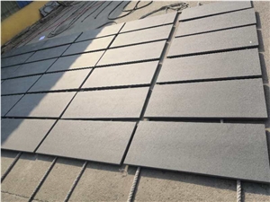 Hebei Black G694 Granite Flamed Floor Covering