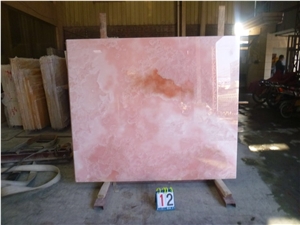 Iran Pink Onyx Polished Big Slabs & Wall Cladding