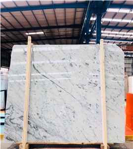 Italy Bianco Statuario Marble Slabs White Polished