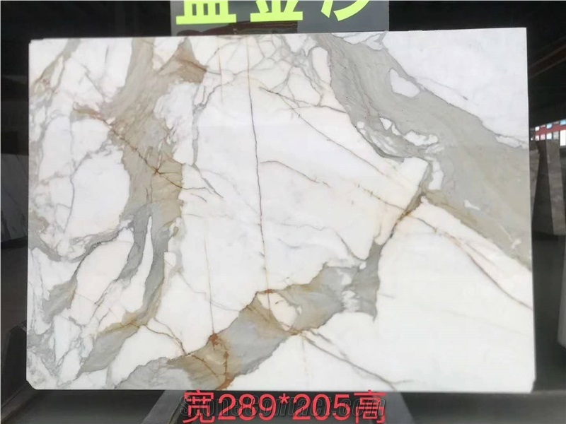 Hot Sale Italy Calacatta Gold Marble Slabs-Polished