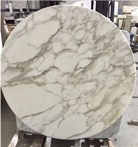 Italian Carrara White Marble Coffee Table Tops