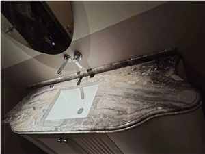Italy Venice Brown Marble Polished Countertops