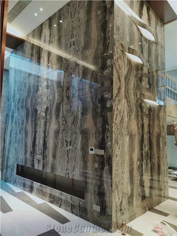 Italy Venice Brown Marble Polished Countertops