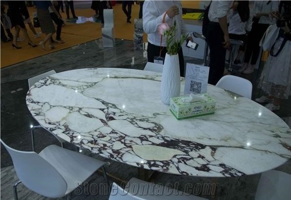 Itlay Arabescato Corchia Marble Polished Table Tops