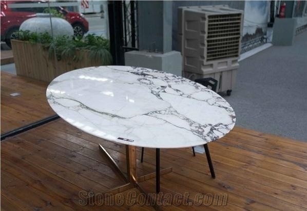 Itlay Arabescato Corchia Marble Polished Table Tops