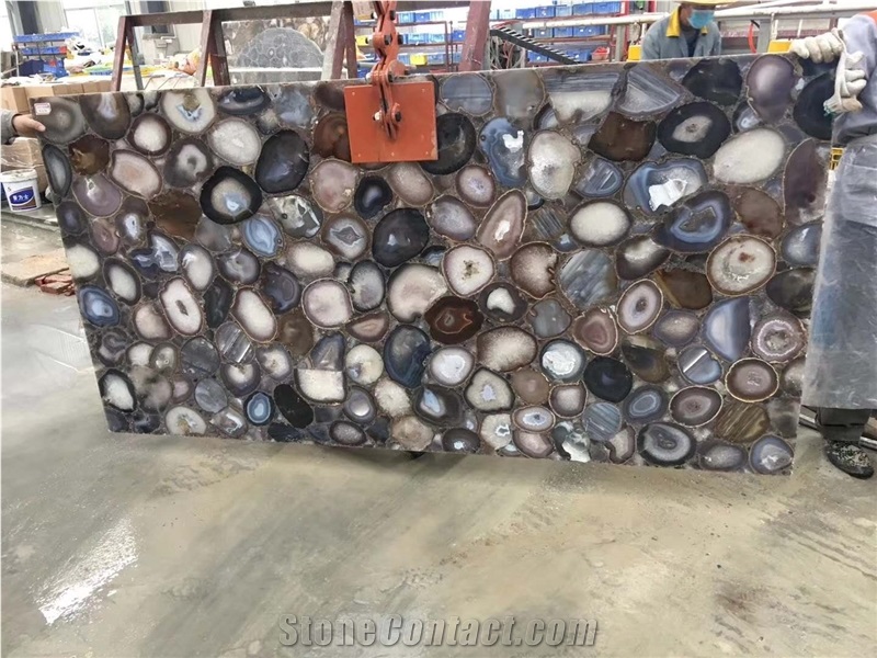 Multicolor Agate Semiprecious Stone Slabs