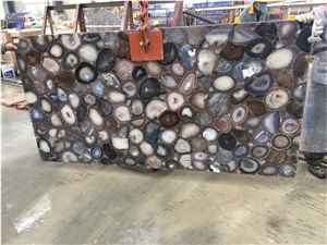 Multicolor Agate Semiprecious Stone Slabs