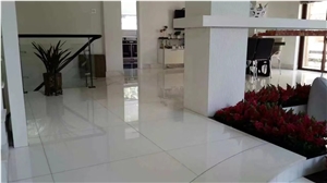 Nano Crystallized Glass White Polished Floor Tiles