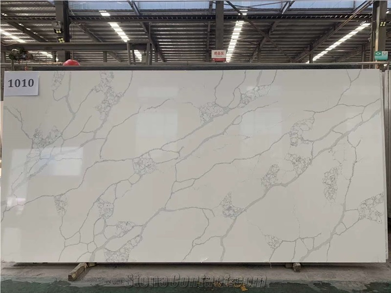 New Calacatta Artificial Quartz Slabs Polished