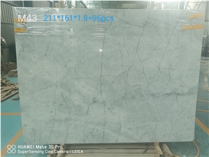 New Carrara White Iran Marble Slabs