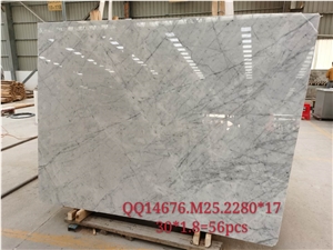 New Carrara White Iran Marble Slabs