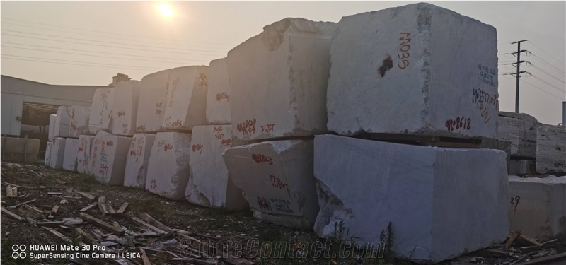 New Carrara White Iran Marble Slabs